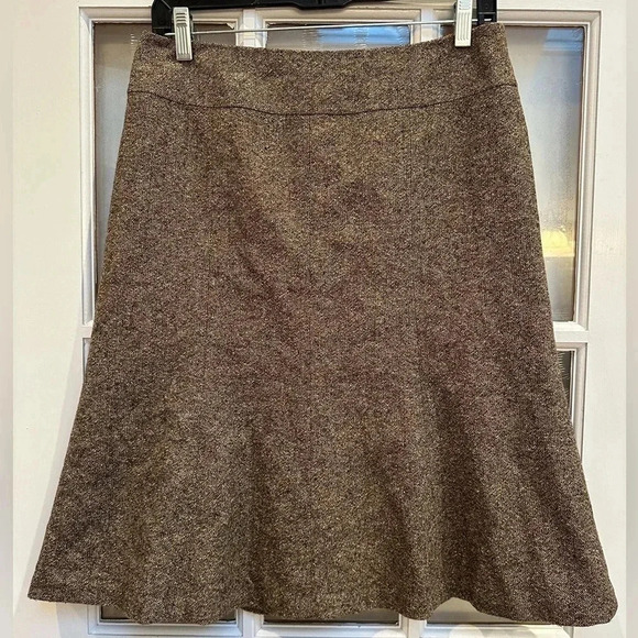 Talbots Italian Wool Silk Blend Boucle Lined Skirt Size 4 Petite A Line Vintage - Picture 13 of 13